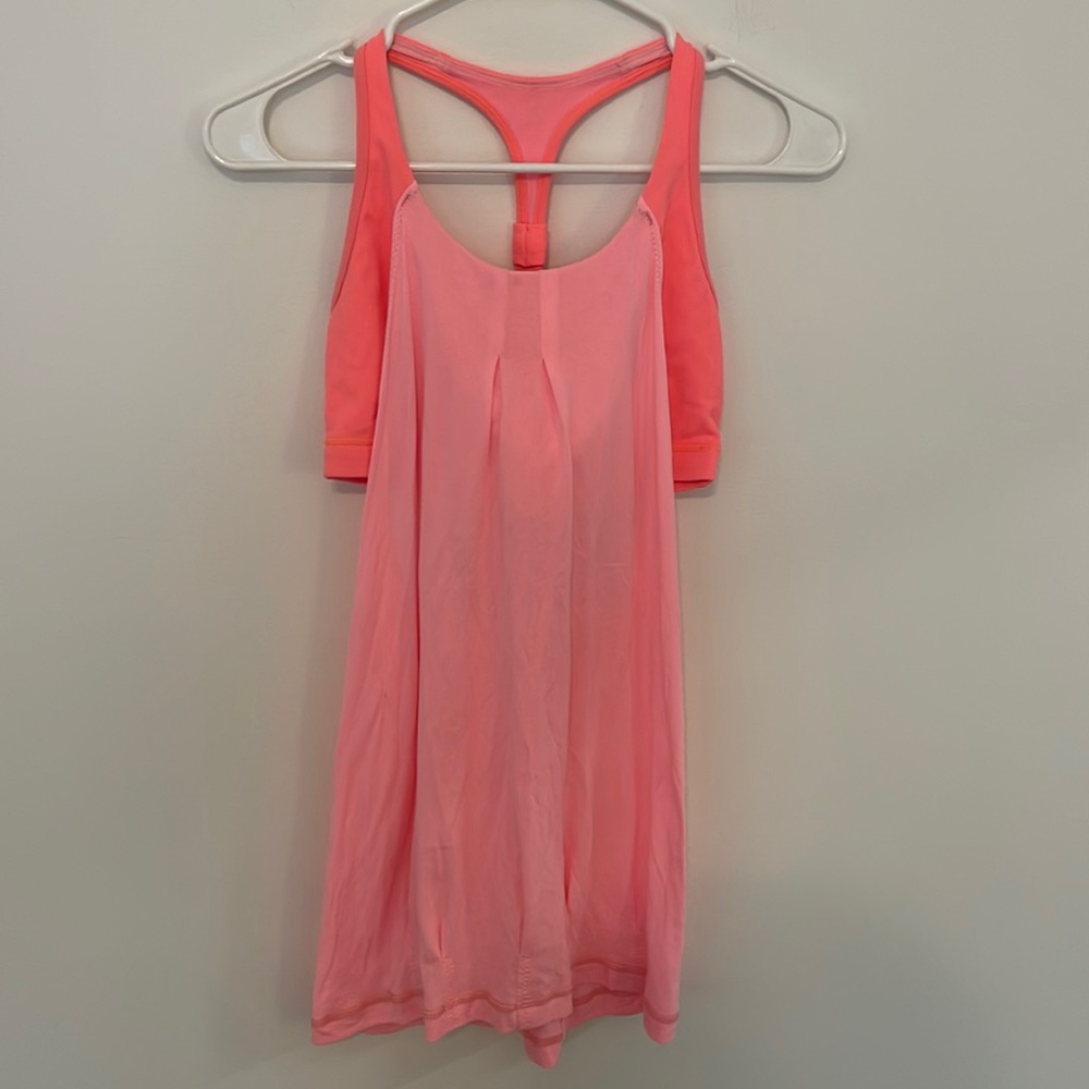 Lululemon Size 6 Bra/Tank Peach/Pink